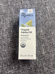 Sky Organics Organic Jojoba Oil for Face, Balancing Oil for Light Hydration &…