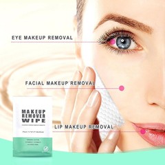 200 Makeup Remover Wipes Bulk, Individually Wrapped Face Cleansing Cloths for Tr