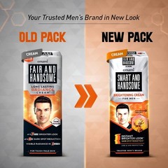 Smart And Handsome Radiance Face Cream Men 60g Pack of 4 Bright Look
