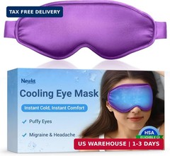 Cold Eye Mask Cooling Mask for Puffy Eyes: Flexible Ice Eye Pack for Magraine Af