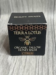 Terra Lotus Organic Tallow Honey Balm All Natural Moisturizer Citrus 2 oz Jar