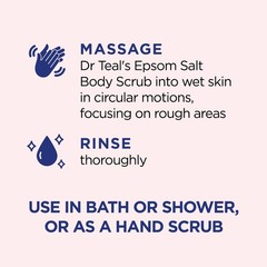 Dr Teal&rsquo;s Pink Himalayan Salt Body Scrub, Restore 16 Ounce (Pack of 3),