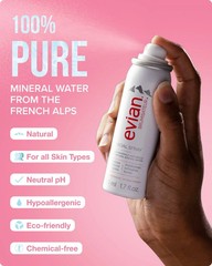 EVIAN FACIAL SPRAY Natural Mineral Water Facial Spray Trio Travel Size 1.7 3 PK