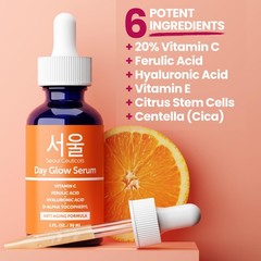 SeoulCeuticals Korean Skin Care 20% Vitamin C 1 Fl Oz (Pack of 1), Amber