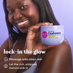 Cashmere Whipped Oil Body Butter – Vanilla, 72 Hour Moisture, Deep Hydration, 10