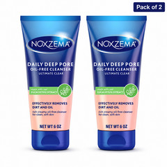 Noxzema Ultimate Clear Deep Pore Oil-Free Face Cleanser 6 oz 2 Pack
