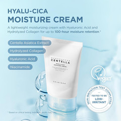 Hyalu-Cica Moisture Cream, Face Moisturizer with Hyaluronic Acid, Centella Cream