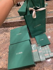 LA MER Skin Care Set Face, Mist & Eye Concentrate Soft Cream *EMPTY BOXES/BAG