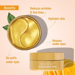 60 Pcs Collagen Eye Patch Anti Wrinkle Serum Dark Circles, Fine Lines Gold Shade