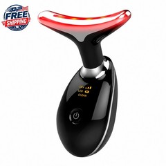 Neck Face Lifting Massager Skin Tighten Device LED Anti Wrinkle Double Chin US