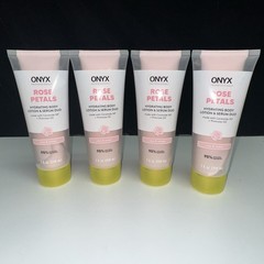 NEW–PACK OF 4–ONYX ROSE PETALS Hydrating Body Lotion & Serum Duo 7oz each