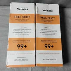 Peel Shot Brightening (Lot of 2) Peel Shot Spray,refreshes Dull Skin Body & Foot