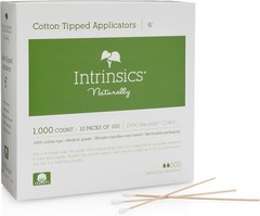 Cotton-Tipped Applicator Swabs – 100% Cotton, Wood Handle, 1000 Pcs