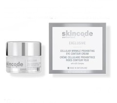 SKINCODE Exclusive Cellular Wrinkle Prohibiting Eye Contour Cream Anti Aging 15