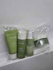 TirTir Korean Skincare & Tote, Matcha Cleanser Toner Serum Calming Cream Travel