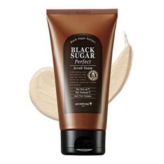 SKINFOOD Black Sugar Perfect Scrub Foam 180g – Detoxifying Pore Scrubs &