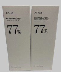 Pack of 2 Anua HeartLeaf 77% Soothing Toner 250ml K-Beauty