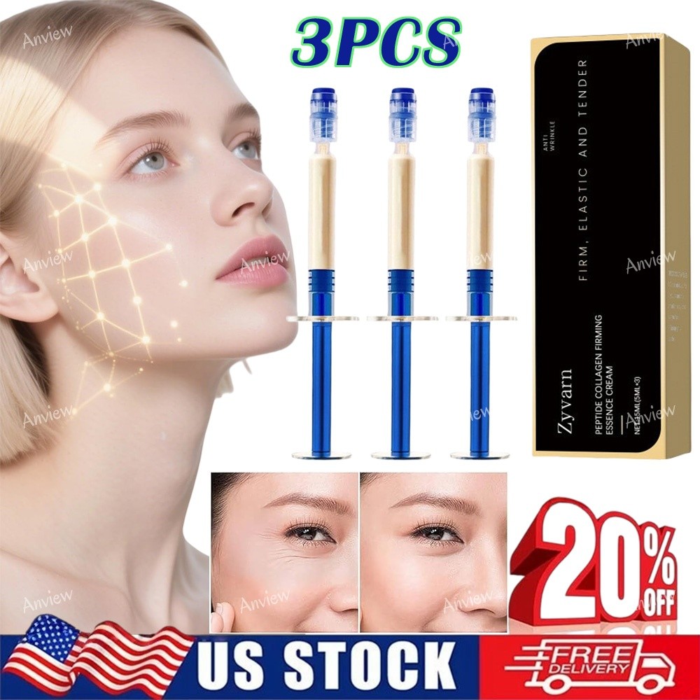 3PCS Peptide Collagen Elastic Essence Cream Anti-Wrinkle Firming Micro-Molecular