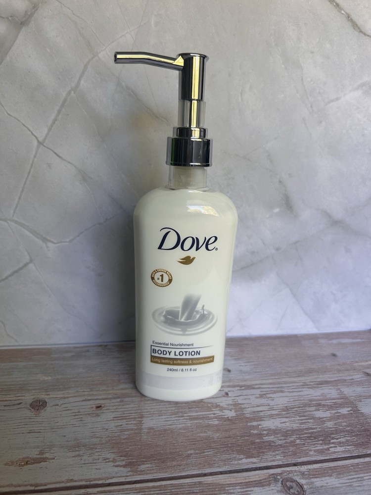 Dove Body Care Lotion Pump Essential Nourishment Dry Skin 8oz 240ml