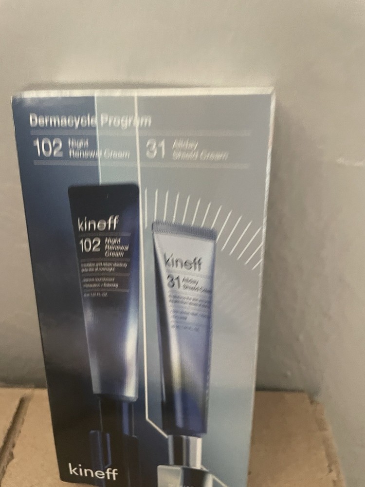 NIB Luxury Kineff Dermacycle Program 102 Night Renewal Cream & 31 Allday Shield!