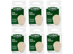 Curad Eye Patch, Non-Woven (Paper), 2.25 Inches X 3.12 Inches, 20 Count – 6 Pack