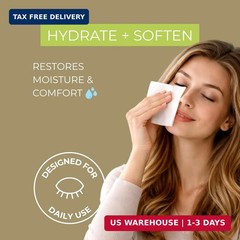 NOVEHA 180PCs Tea Tree & Coconut Oil Eyelid & Lash Wipes | For Demodex, Blephari