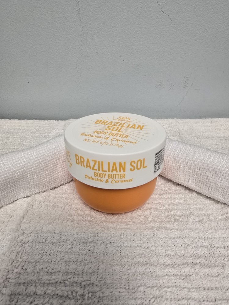 Spa Luxury Brazilian SOL Body Butters Pistachio & Caramel 6 oz. Set Of 2.