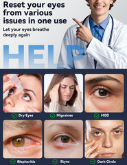 Heated Eye Mask – Microwave Hot/Warm Compress for Dry Eyes, Stye, Chalazion, Ble