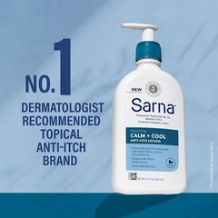 Calm + Cool Anti-Itch Lotion, 7.5oz – Soothe Pain from Sunburn & Insect Bites