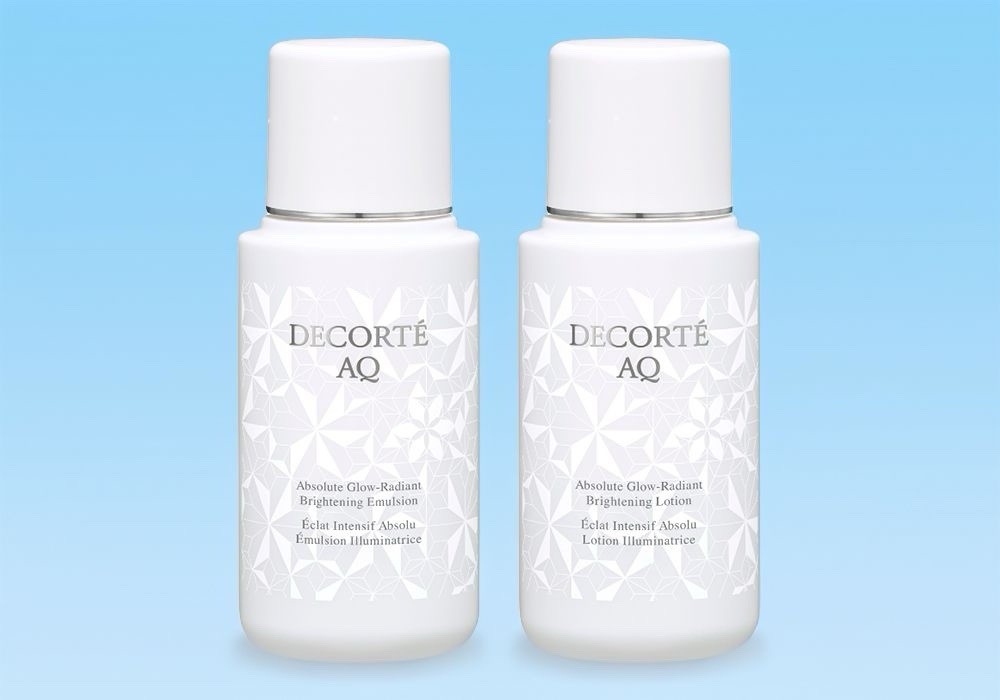 DECORTÉ AQ Brightening Emulsion & Lotion Duo —Travel Size 50ml (Each)