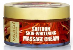 Vaadi Herbals Saffron Skin Whitening Massage Cream Basil Oil & Shea Butter 50gm.