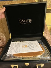 SANTIS SWITZERLAND 24K Deep Tissue Mask Set Luxury Case NEW Gold Facial & Neck