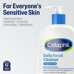 Cetaphil Face Wash, Daily Facial Cleanser for Sensitive, Combination to Oily Ski
