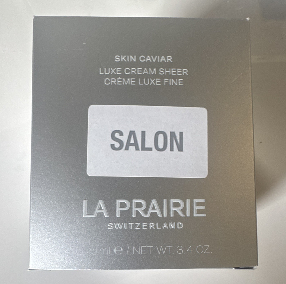 La Prairie Skin Caviar Luxe Cream Sheer 3.4 oz New Salon Tester