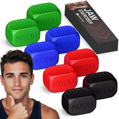 Jaw Exerciser for Men and Women | 8-Piece Facial Muscle Trainer and Toner wit…