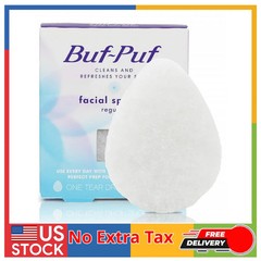 Buf-Puf Regular Facial Sponge Exfoliating Cleanser for Makeup and Blackheads