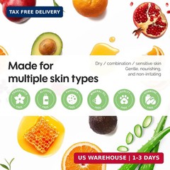 ZealSea Face Masks Skincare for Women, Variety 7Days Facial Sheet Mask Set for D