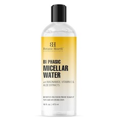 Botanic Hearth Bi|Phasic Micellar Water 16 Fl Oz | Gently Cleanses, Makeup Remov