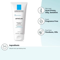 La Roche Posay Effaclar Medicated Acne Face Wash with Salicylic Acid 6.8oz 2%
