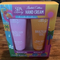 SPA Luxury Limited Edition Hand Cream Brazilian Flora & Brazilian Sol Set ~ New