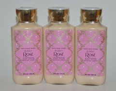 3 NEW BATH & BODY WORKS BUBBLY ROSE LOTION CREAM HAND 8 OZ PINK ORANGE CRANBERRY