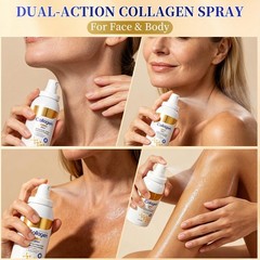 2pcs Collagen Spray, Collagen Body and Face Serum Lotion, Plumping and Care S…