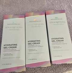 SPAScriptions 101 Hydrating Gel Cream 1.7 oz Strawberry Seed Lotus – SET OF 3!