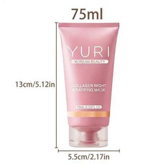 Yuri Korean Collagen Night Wrapping Mask 75ml Hydrating Sleeping Mask New In Box