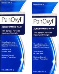 PANOXYL Acne Foaming Wash 5.5 oz Pack of 2 Skin Cleaning Agent USA