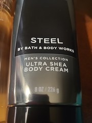 BBW Steel Ultra Shea Body Cream Lotion 3-in-1 Hair Face Body Wash LAST ONE