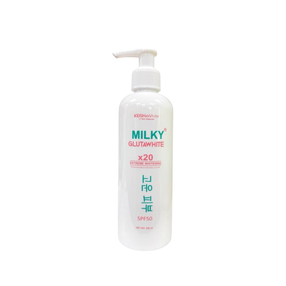 KEISHA White Skin Naturals Milky GlutaWhite x20 Body Lotion with SPF 50 – 250ml