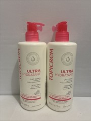 Lot Of 2-Topicrem Ultra-hydrating Body Milk 500ml/16.9oz Dry and Sensitive Skin