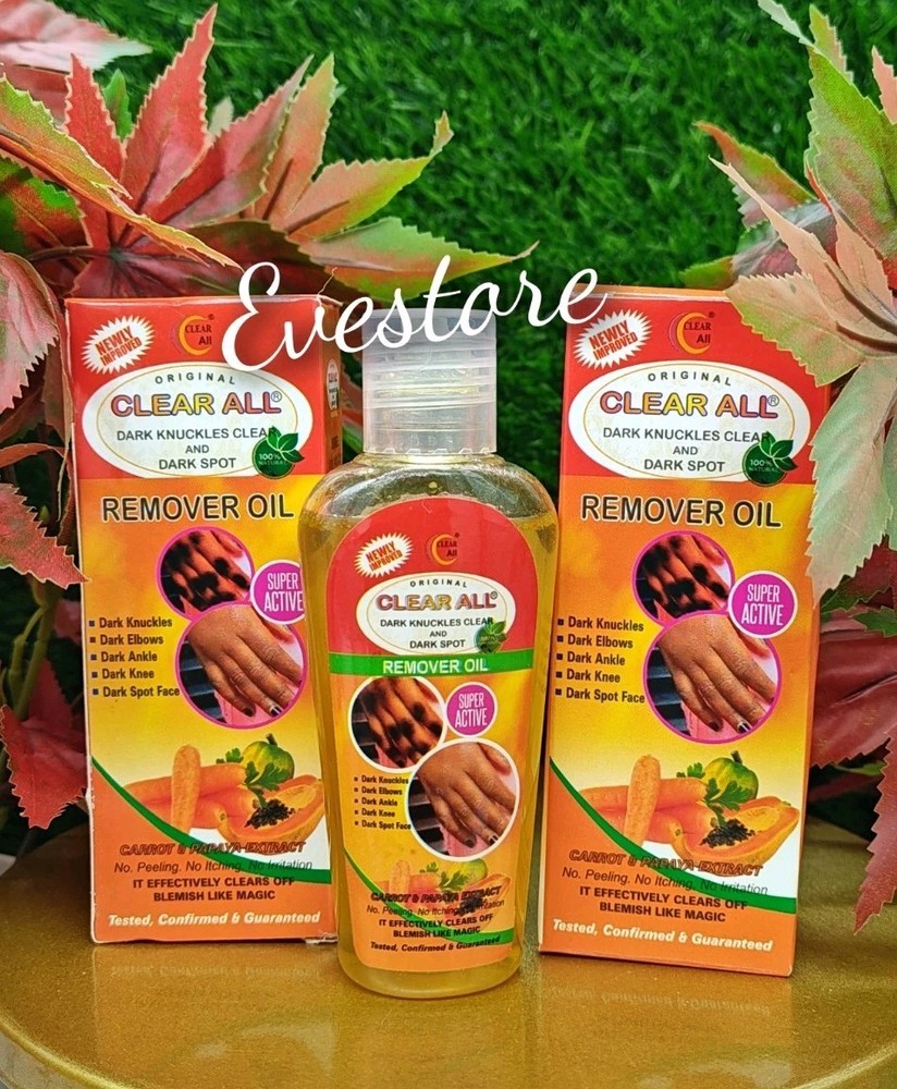 clear all dark knuckles clear & dark spot remover oil + Carrot,Papaya,Turmeric