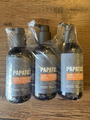Papatui Men&rsquo;s Acne Fighting Facial Cleanser 3 Pack Fragrance Free Sealed